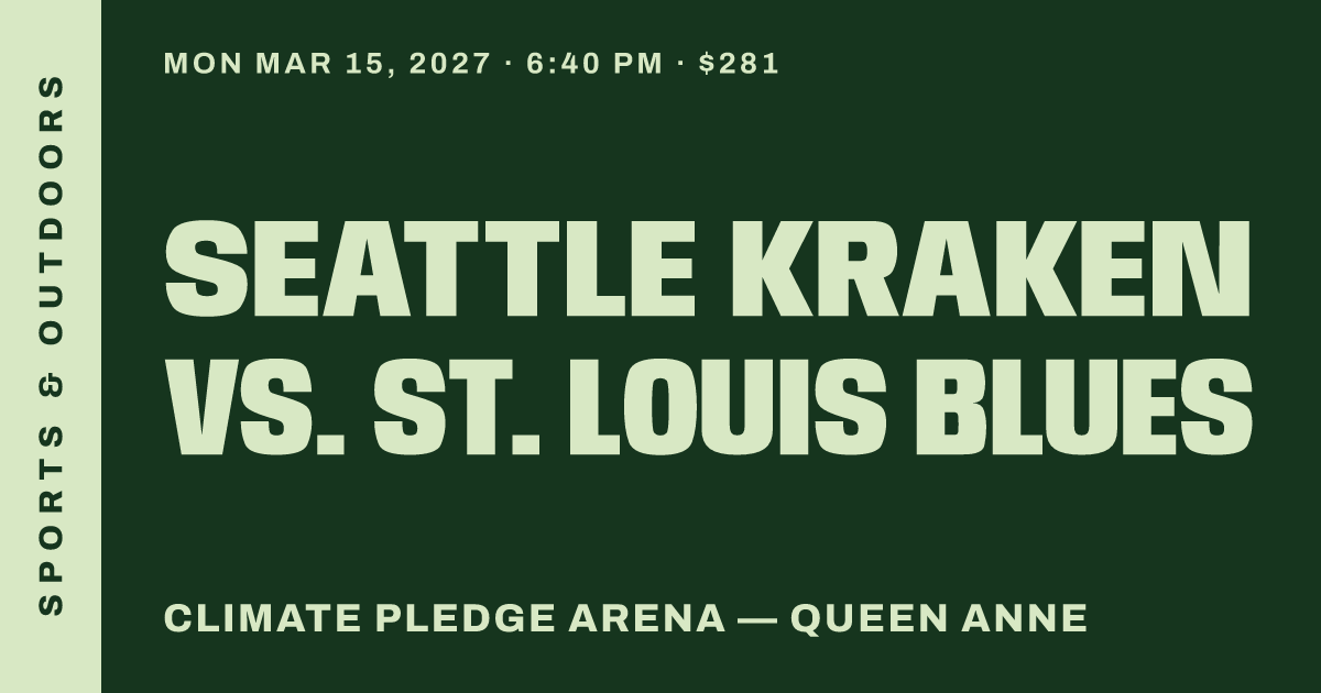 Seattle Kraken vs. St. Louis Blues
