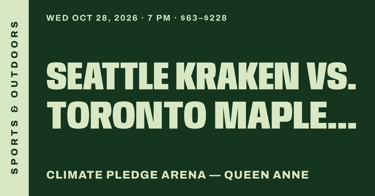 Seattle Kraken vs. Toronto Maple Leafs