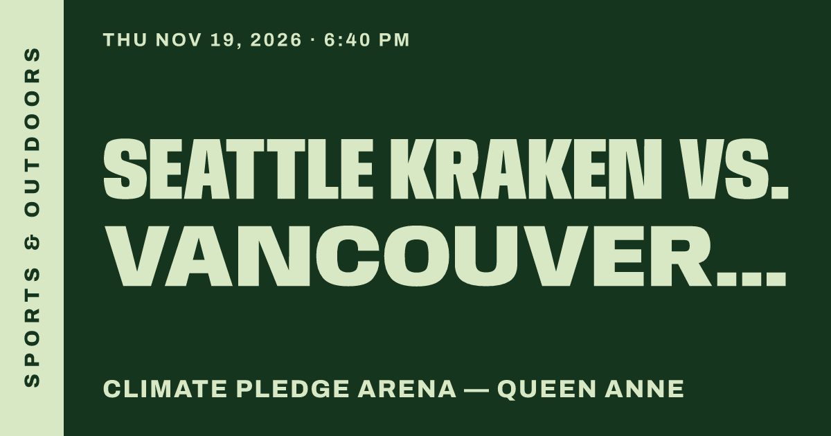 Seattle Kraken vs. Vancouver Canucks