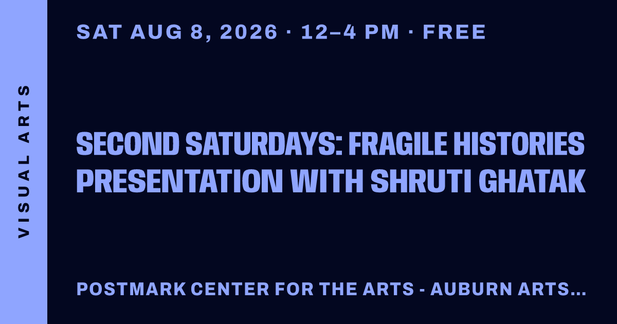 Second Saturdays: Fragile Histories Presentation with Shruti Ghatak