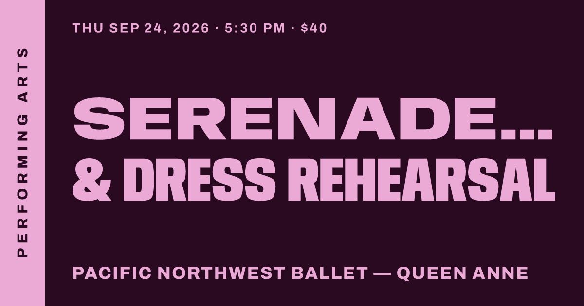 Serenade Conversations & Dress Rehearsal