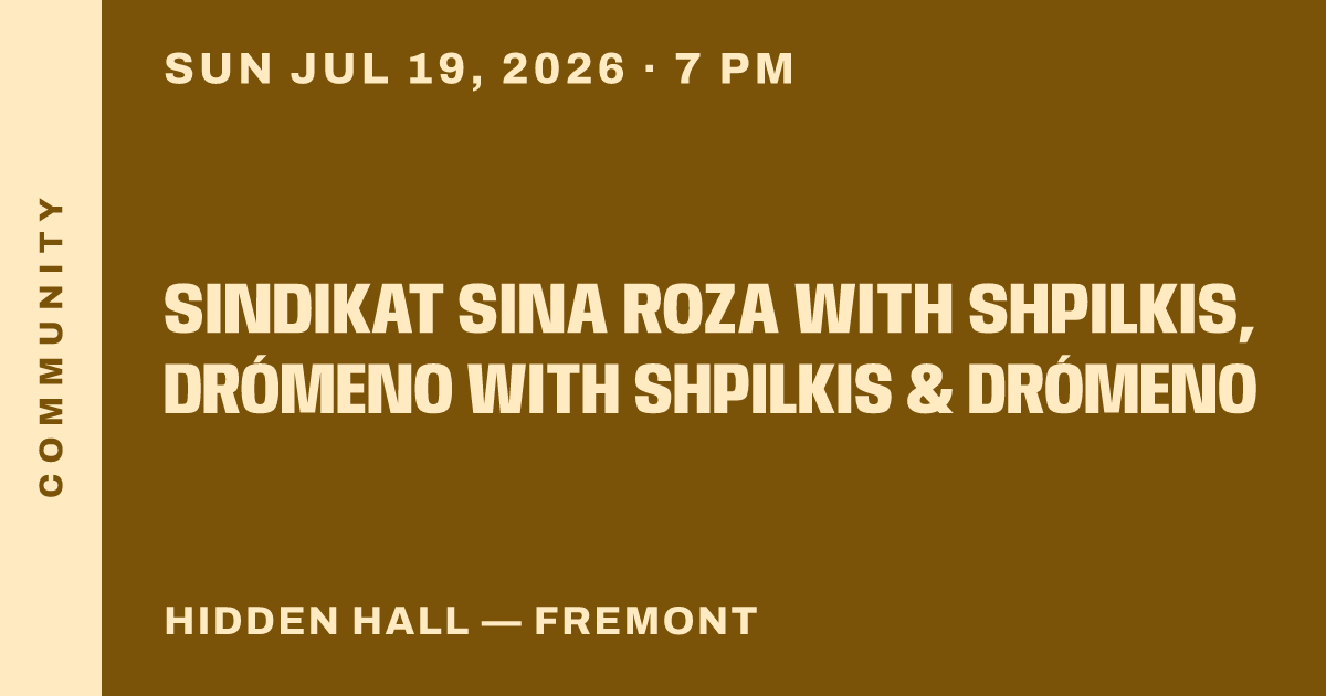 SINDIKAT SINA ROZA with Shpilkis, Drómeno with Shpilkis & Drómeno