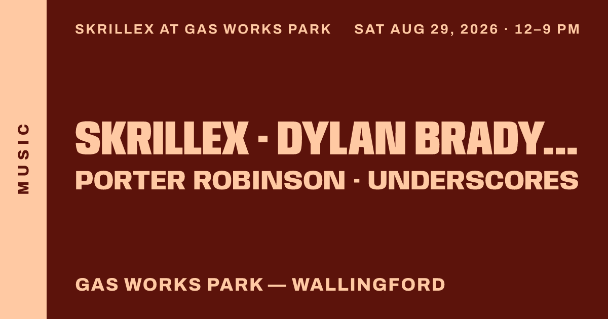Skrillex at Gas Works Park