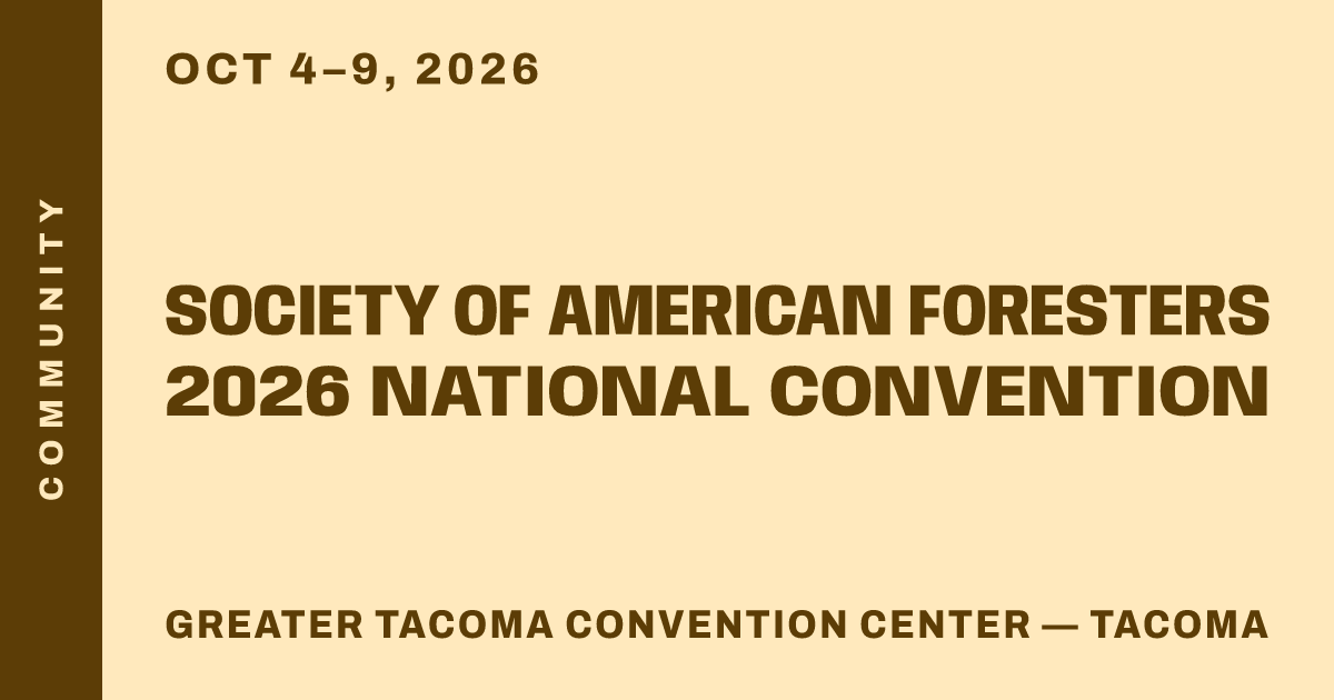 Society of American Foresters 2026 National Convention