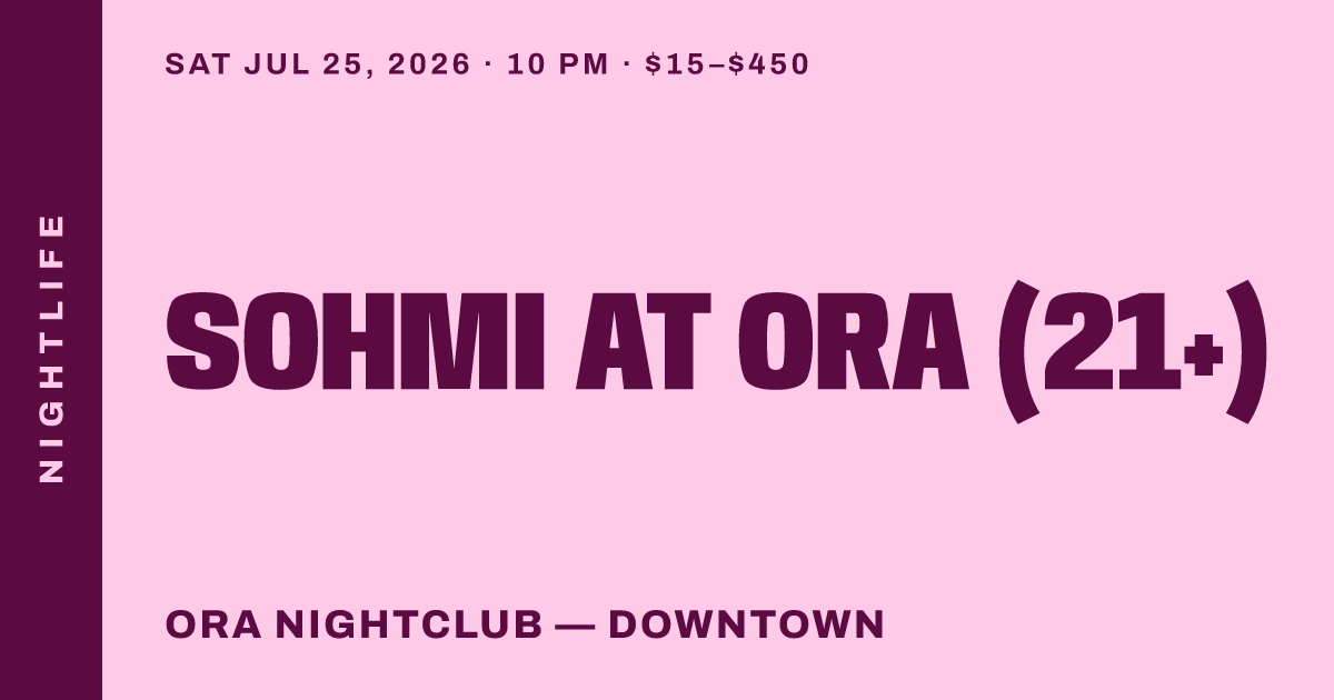 SOHMI at Ora (21+)