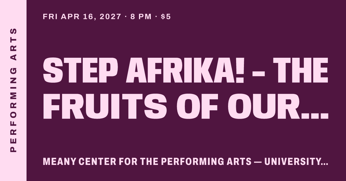 Step Afrika! - The Fruits of Our Labor
