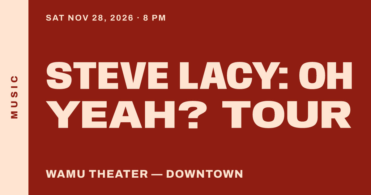 Steve Lacy: Oh yeah? Tour