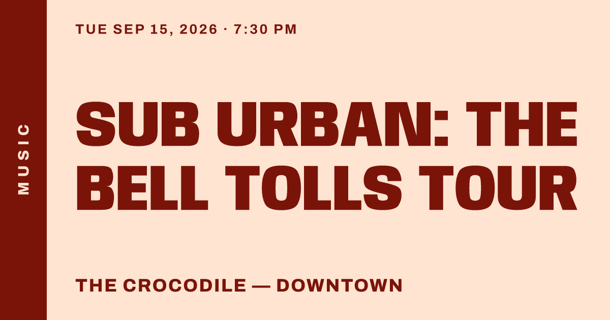 Sub Urban: The Bell Tolls Tour