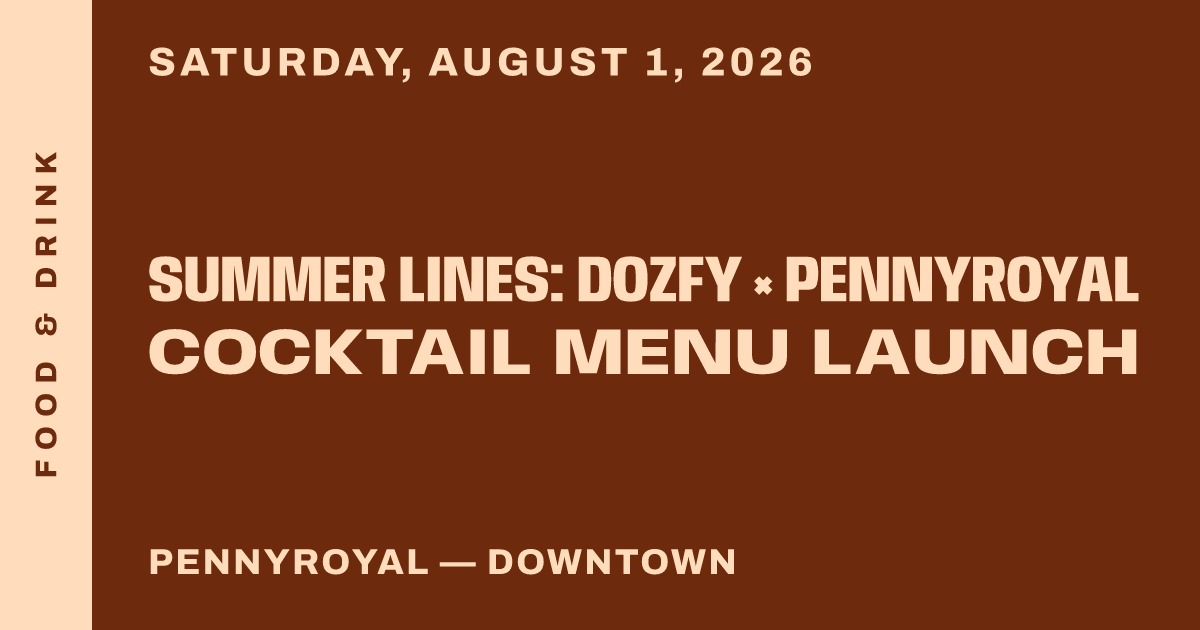 Summer Lines: Dozfy × PennyRoyal Cocktail Menu Launch
