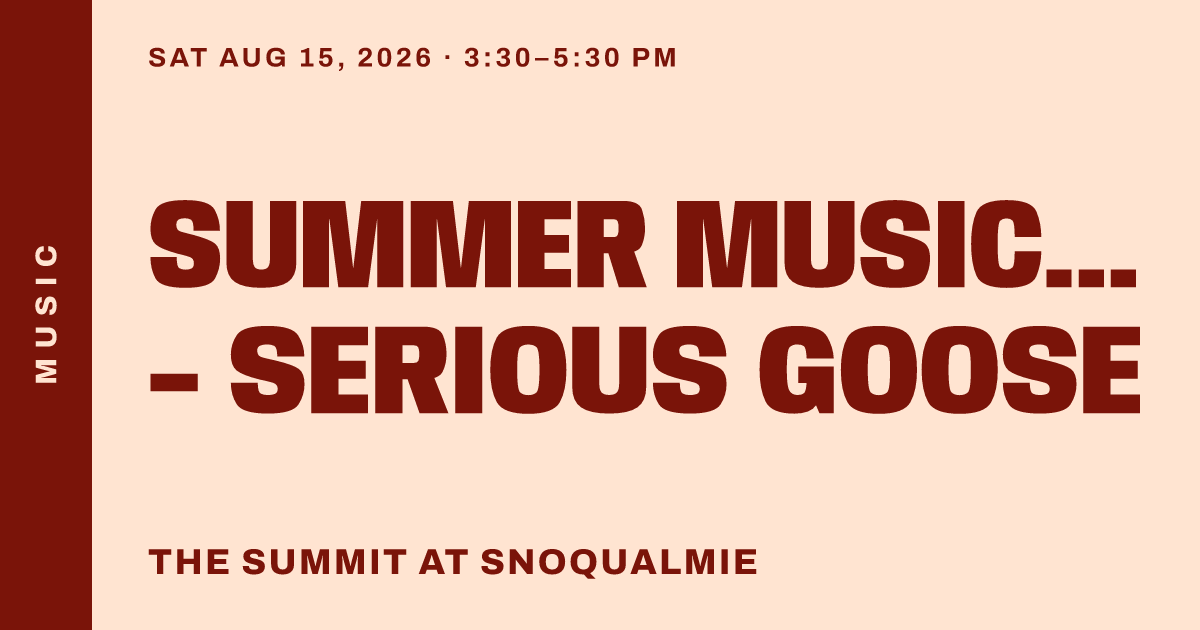 Summer Music Series - Serious Goose
