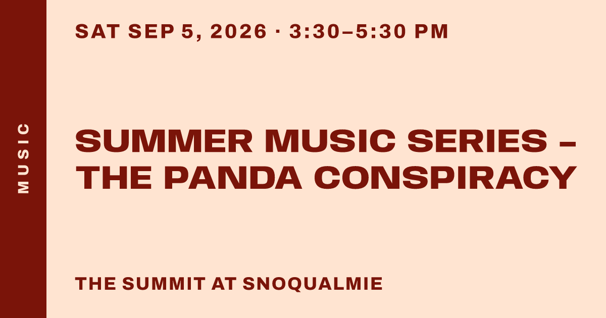 Summer Music Series - The Panda Conspiracy