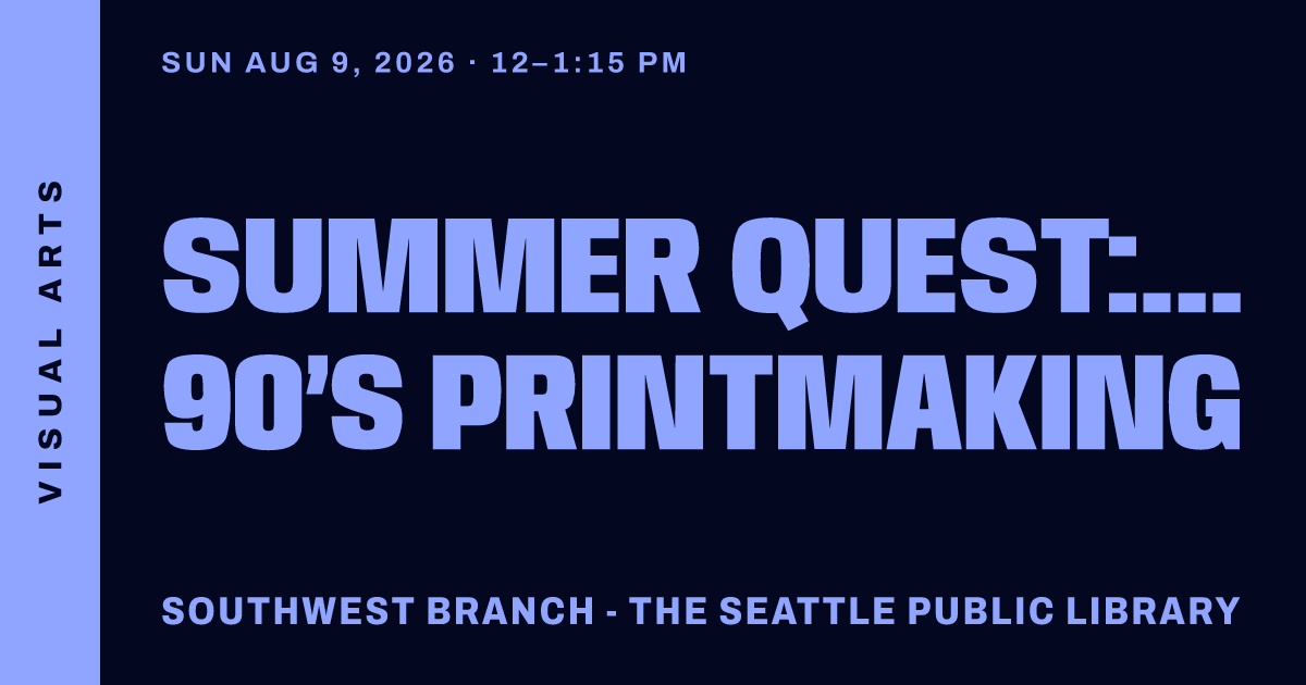 Summer Quest: Boombox 90’s Printmaking
