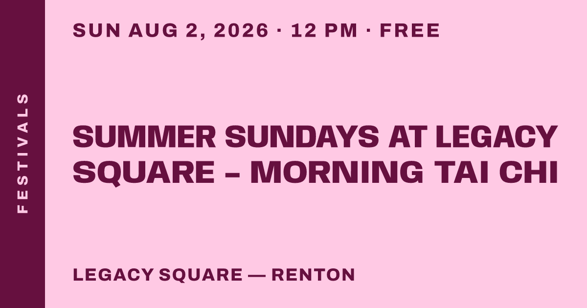 Summer Sundays at Legacy Square - Morning Tai Chi