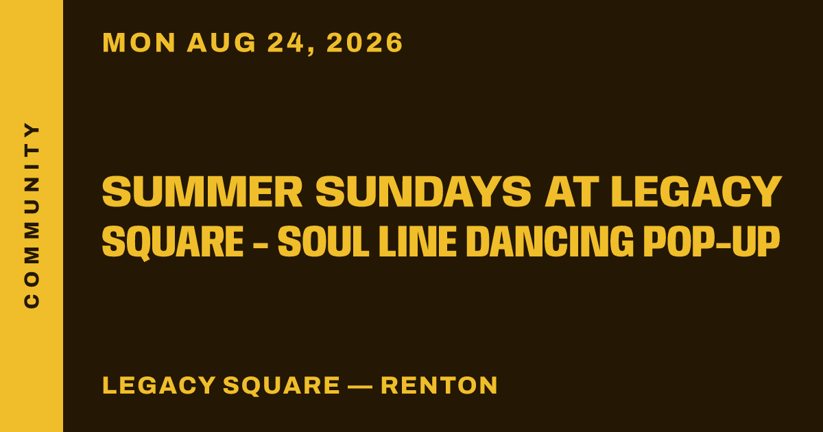 Summer Sundays at Legacy Square - Soul Line Dancing Pop-Up