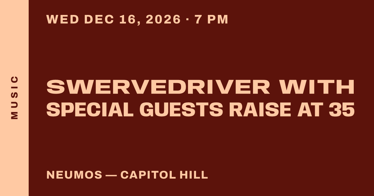 Swervedriver with Special Guests raise at 35
