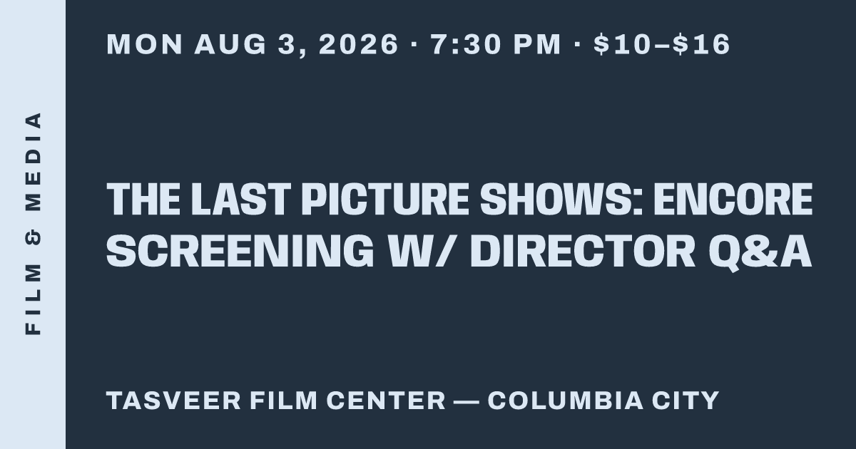 The Last Picture Shows: Encore Screening w/ Director Q&A