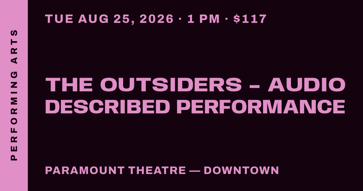 The Outsiders - Audio Described Performance