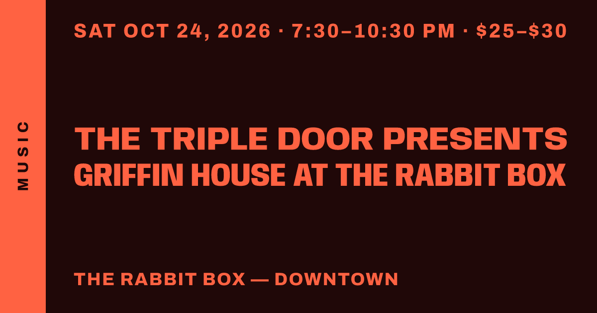 The Triple Door presents Griffin House at The Rabbit Box