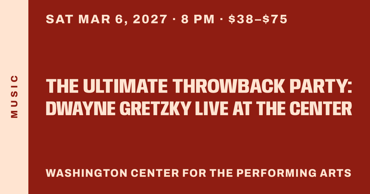 The Ultimate Throwback Party: Dwayne Gretzky Live at the Center