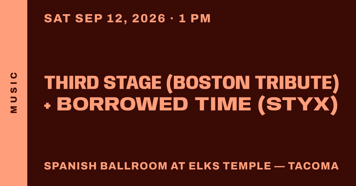 Third Stage (Boston tribute) + Borrowed Time (Styx)