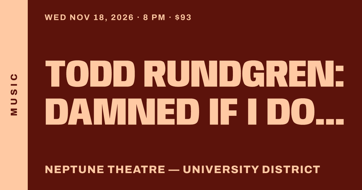 Todd Rundgren: Damned If I Do Tour