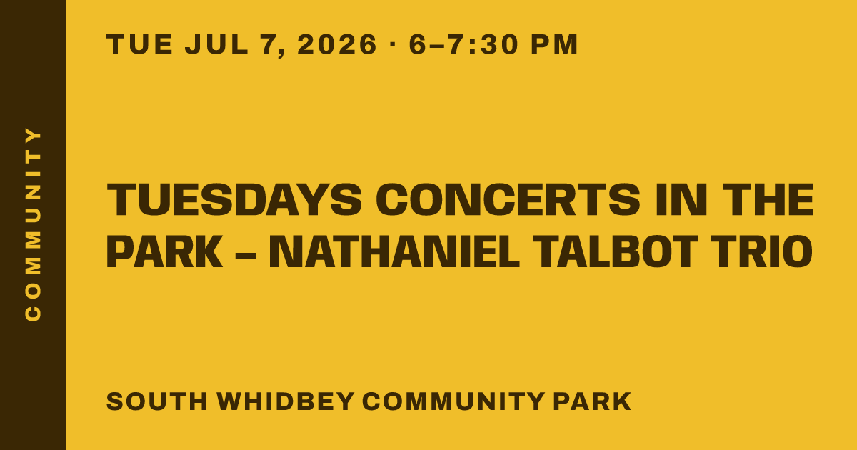 Tuesdays Concerts In The Park – Nathaniel Talbot Trio