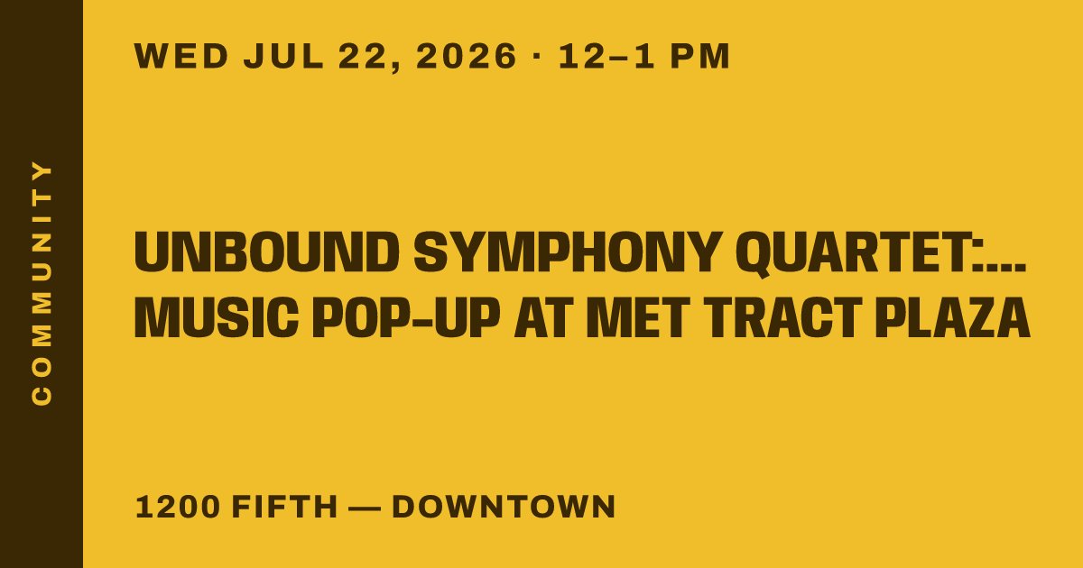 Unbound Symphony Quartet: Chamber Music Pop-Up at Met Tract Plaza