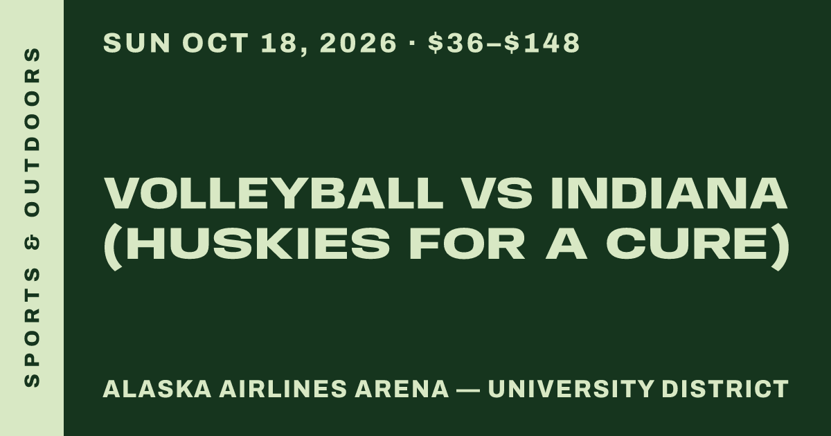 Volleyball vs Indiana (Huskies for a Cure)