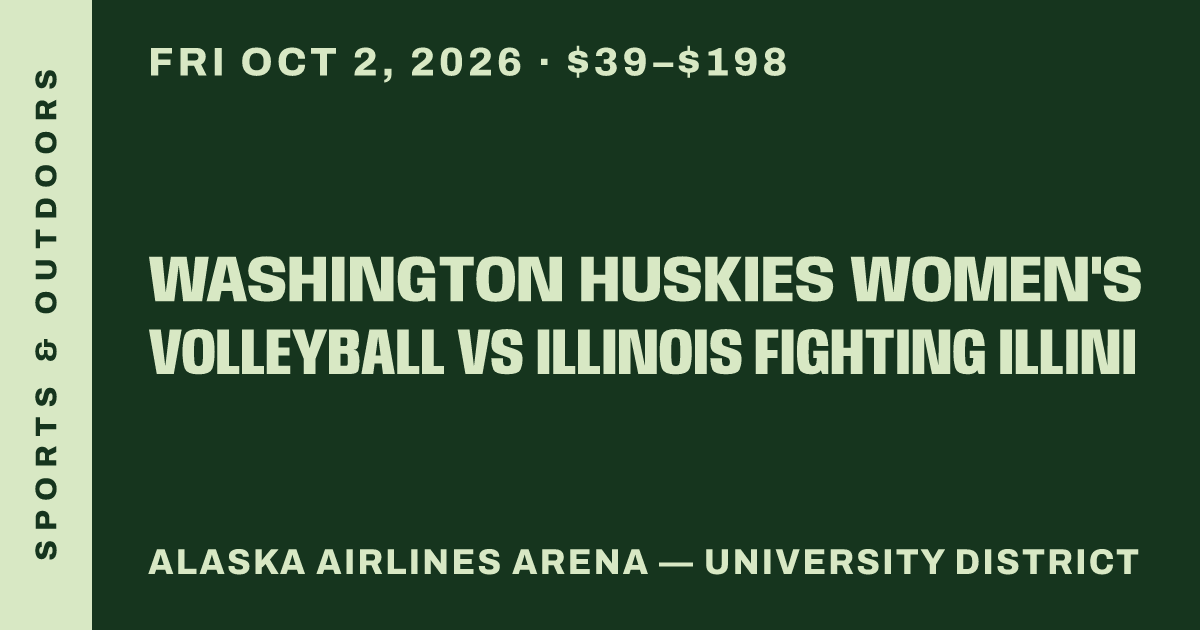 Washington Huskies Women's Volleyball vs Illinois Fighting Illini