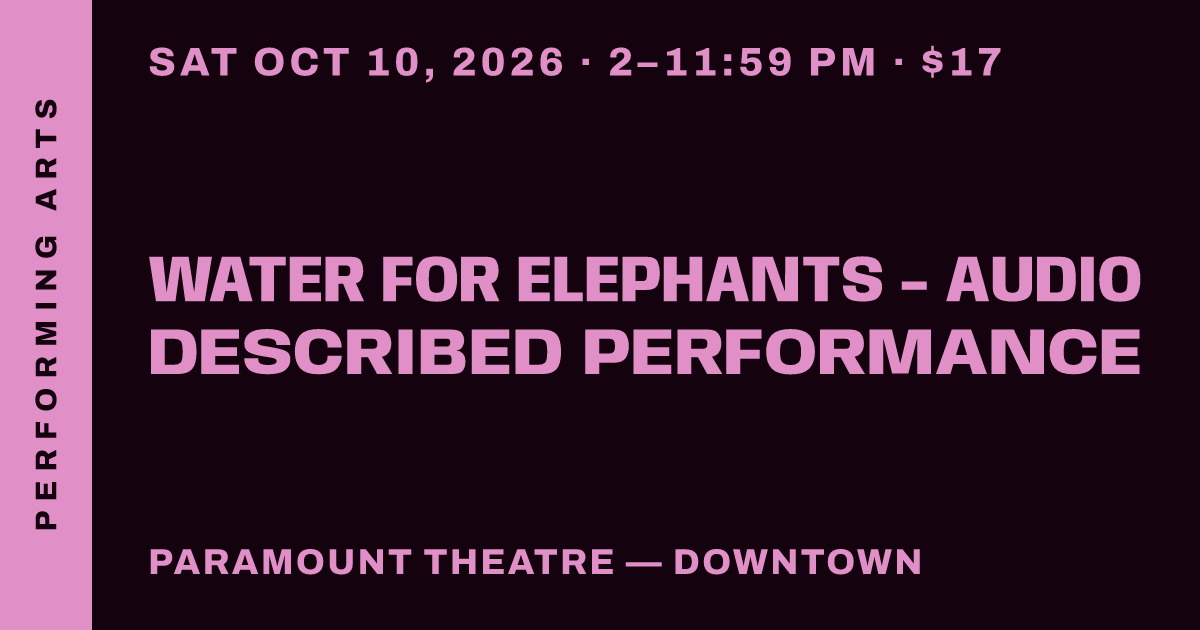 Water For Elephants - Audio Described Performance