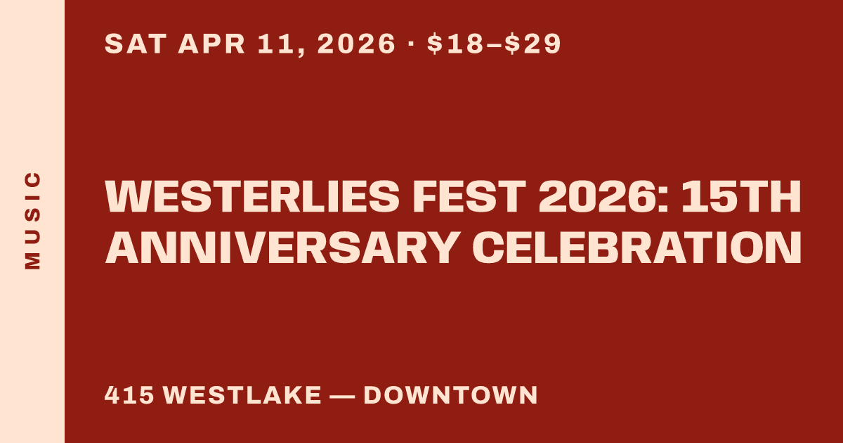 Westerlies Fest 2026: 15th Anniversary Celebration
