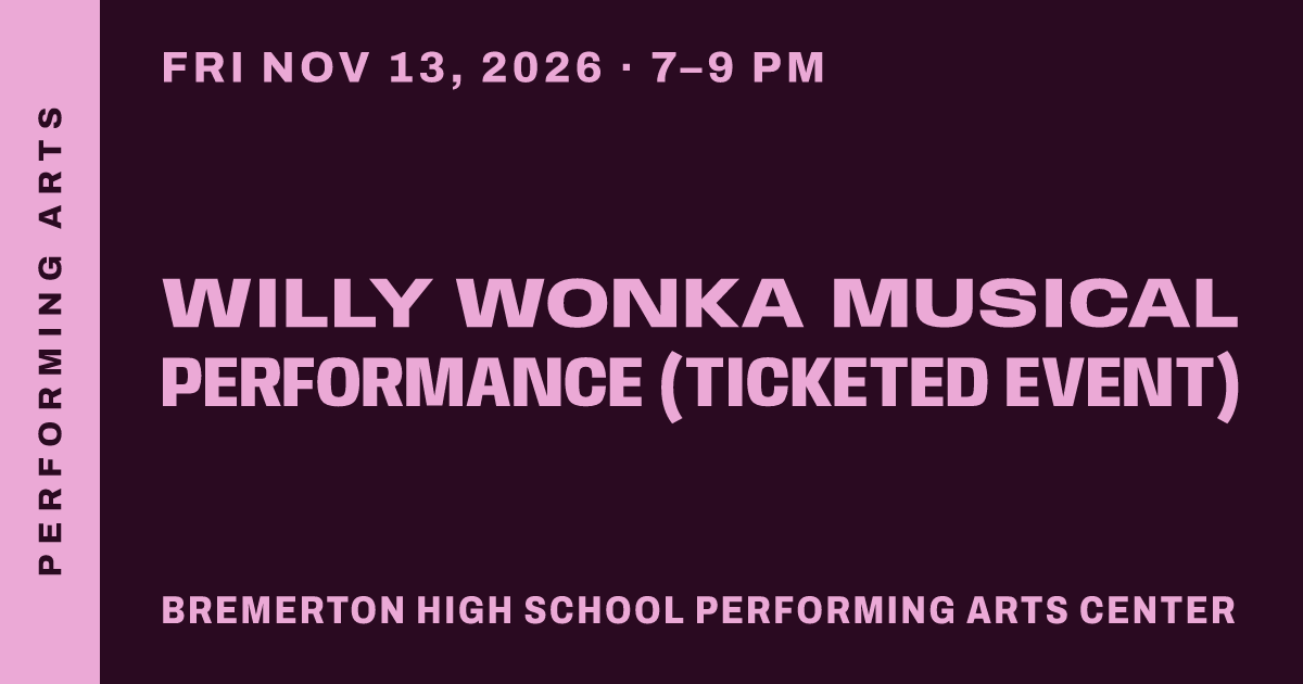Willy Wonka Musical Performance (Ticketed Event)