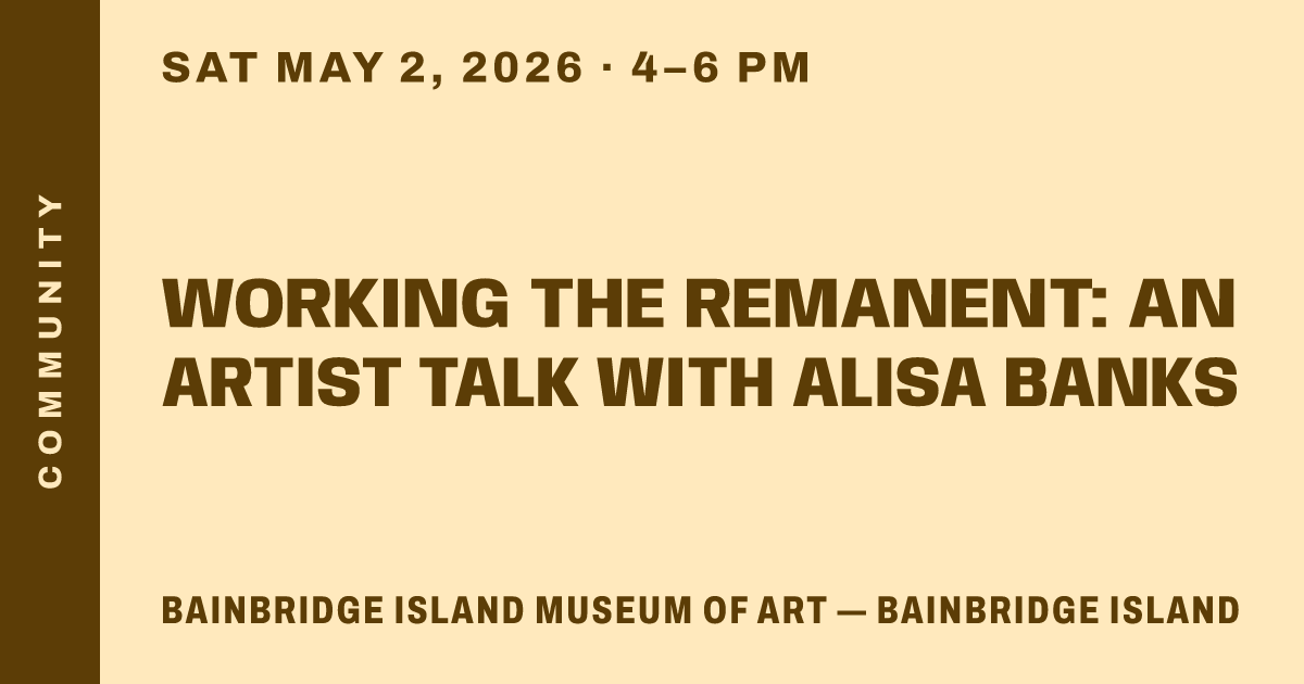 Working the Remanent: An Artist Talk with Alisa Banks