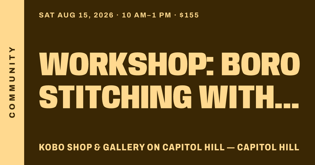 Workshop: Boro Stitching with Penny