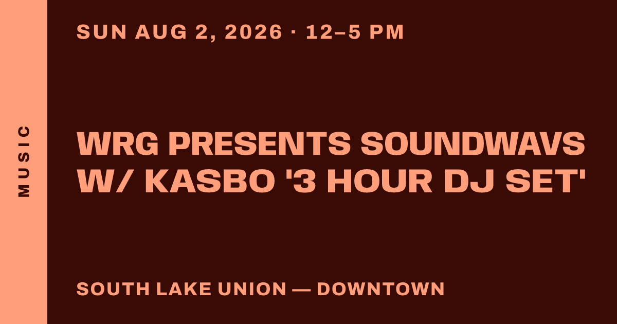WRG Presents SOUNDWAVS w/ Kasbo '3 hour DJ Set'